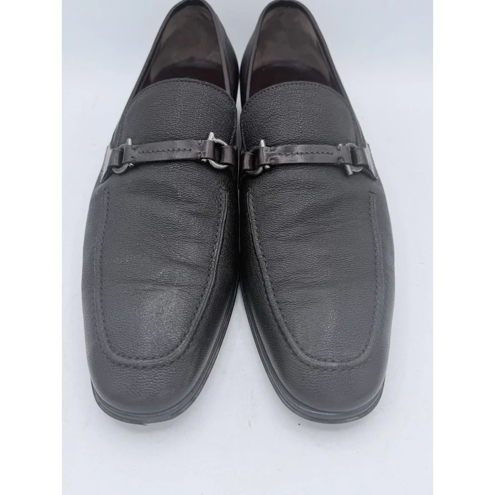Mens Salvatore Ferragamo Brown Leather‎ Loafers Sz 10 D US Made In ITALY